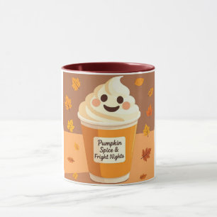 Mug de café citrouille à épices — Halloween d'auto