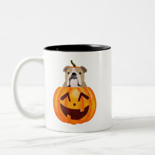 Mug de café Citrouille Bulldog