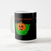 Mug de café Citrouille magique Halloween (Devant gauche)