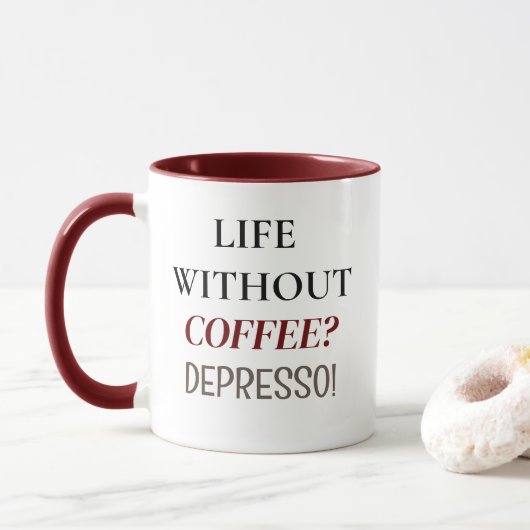 Mug de café classique (Avec donut)