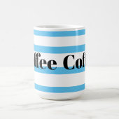 Mug de café classique - Boucles bleues (Centre)