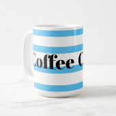 Mug de café classique - Boucles bleues (Devant gauche)