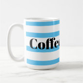 Mug de café classique - Boucles bleues (Gauche)