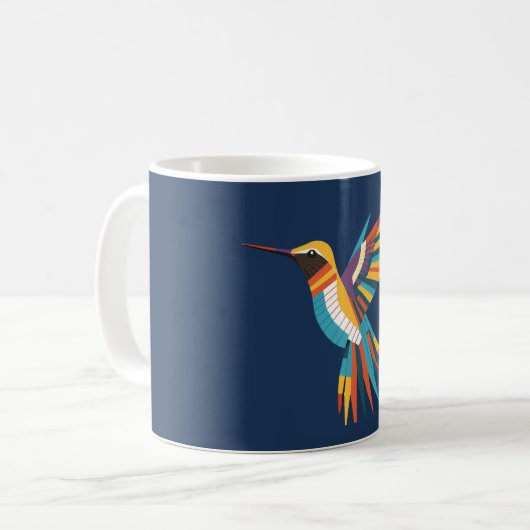 Mug de café colibri vibrant (Devant gauche)