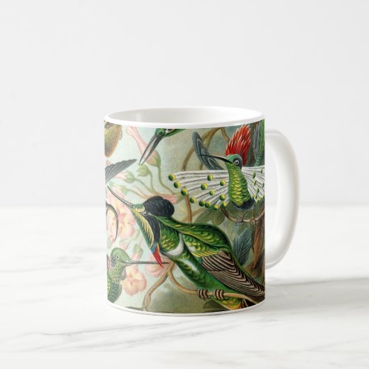 Mug de café Colibris de Haeckel (Devant droit)