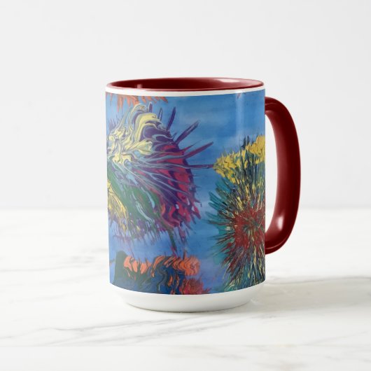 Mug de café coloré (Devant droit)