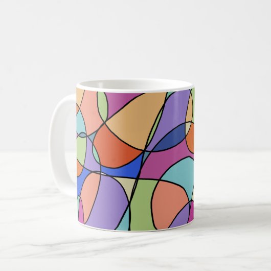 Mug de café coloré (Devant gauche)