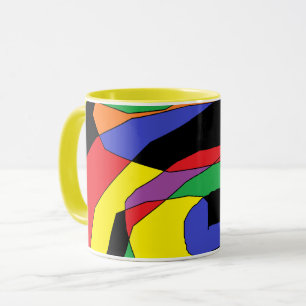 Mug de café coloré Abstrait