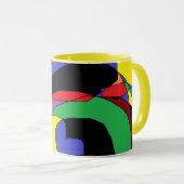 Mug de café coloré Abstrait (Devant droit)