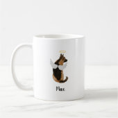Mug de café commémoratif de chien personnalisé (Gauche)