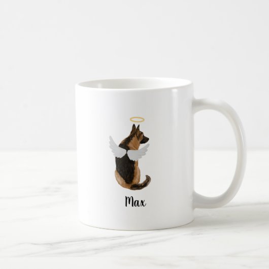 Mug de café commémoratif de chien personnalisé (Droite)