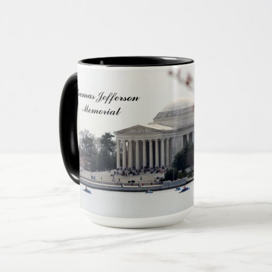 Mug de café commémoratif Thomas Jefferson (Devant gauche)