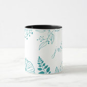 Mug de café : Conception florale de Mug d'encre in (Centre)