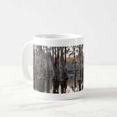 Mug de café - Coucher de soleil du lac Caddo002 (Devant gauche)