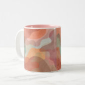 Mug de café couleur deux tons Abstrait (Devant gauche)
