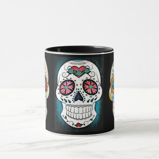 Mug de café crâne sucre (Centre)
