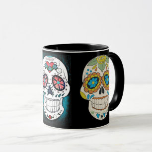 Mug de café crâne sucre