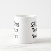 Mug de café (Créez votre propre) (Centre)