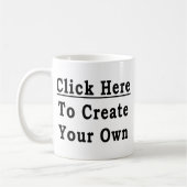 Mug de café (Créez votre propre) (Gauche)