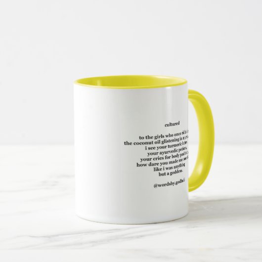 Mug de café "cultivé" (Devant droit)