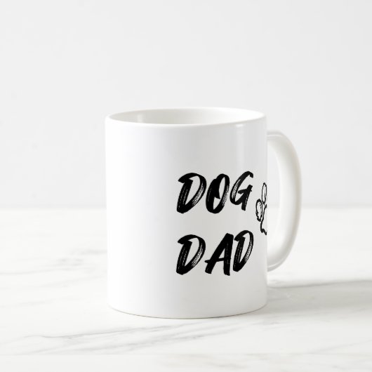 Mug de café Dag - Blanc (Devant droit)