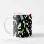 Mug de café dalmate de Noël (Gauche)