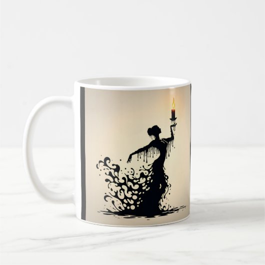 Mug de café Dancer de Flamenco Fondu (Gauche)