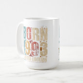 Mug de café d'anniversaire vintage 1993 - Vieilli (Devant gauche)