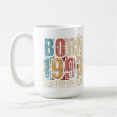 Mug de café d'anniversaire vintage 1993 - Vieilli (Gauche)