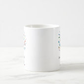 Mug de café d'arbre multicolore personnalisé (Centre)
