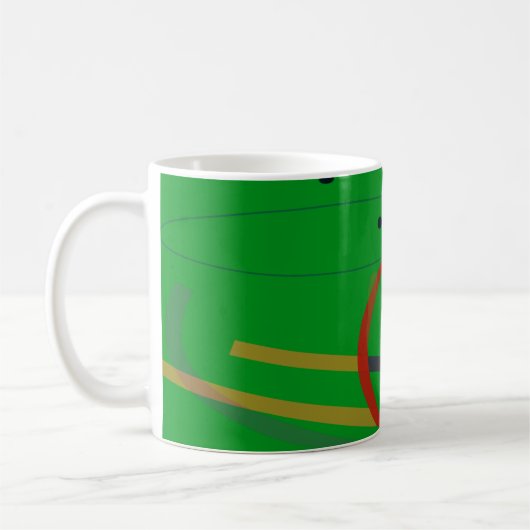 Mug de café d'art inspiré par Miro Abstrait (Gauche)