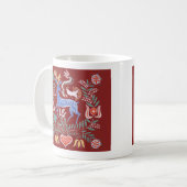 Mug de café d'art populaire hongrois (Devant gauche)