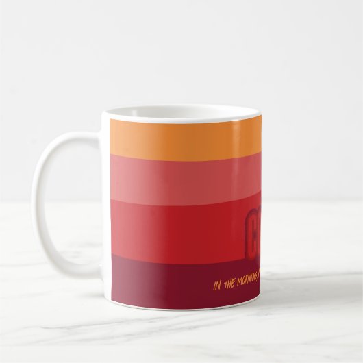 Mug de café d'automne rétro (Gauche)