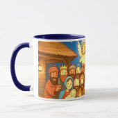 Mug de café de 11 oz Holy Night Selfie Noël (Gauche)