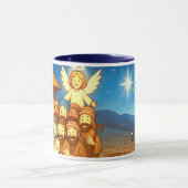 Mug de café de 11 oz Holy Night Selfie Noël (Centre)