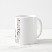 Mug de café de Birch Tree gravé (Devant droit)