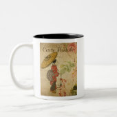 Mug de café de carte postale française (Gauche)