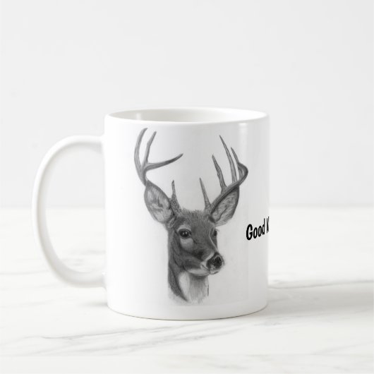 Mug de café de cerf du bon matin (Gauche)