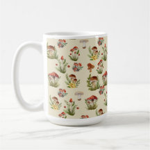 Mug de café de champignons