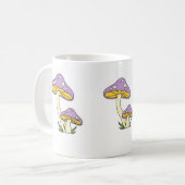 Mug de café de champignons violets (Devant gauche)