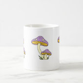 Mug de café de champignons violets (Centre)