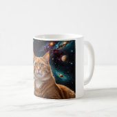Mug de café de chat cosmique (Devant droit)
