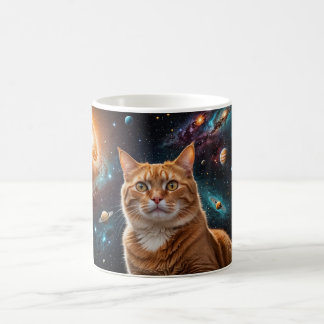 Mug de café de chat cosmique