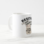 Mug de café de chien secouru - Photo de animal de (Devant gauche)
