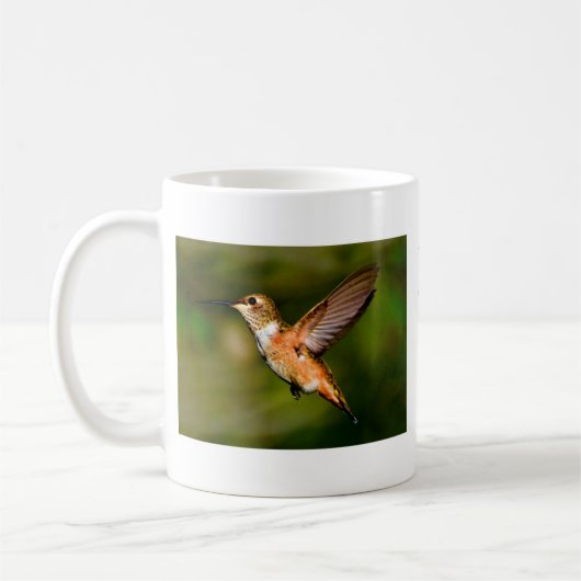 Mug de café de colibri inspiré (Gauche)