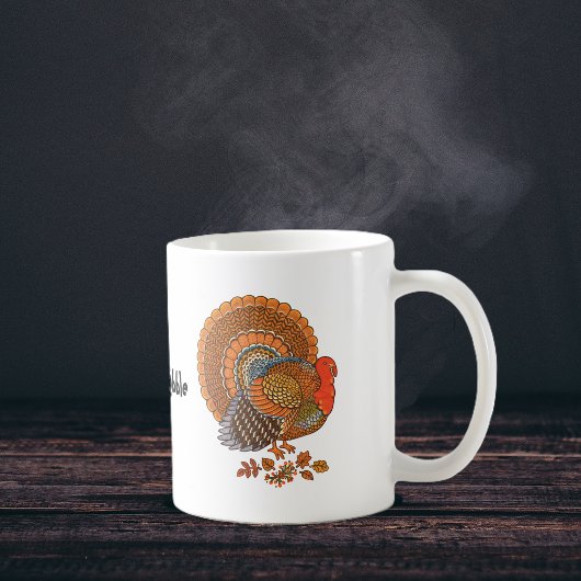 Mug de café de dinde de Thanksgiving