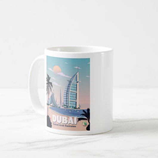 Mug de café de Dubaï - Taille 11oz (Devant gauche)