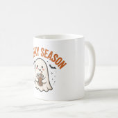 Mug de café de fantôme mignon de saison effrayant (Devant droit)
