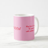 Mug de café de fée de coeur customisé (Devant droit)