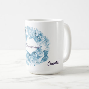 Mug de café de femme de ménage de courge monochrom